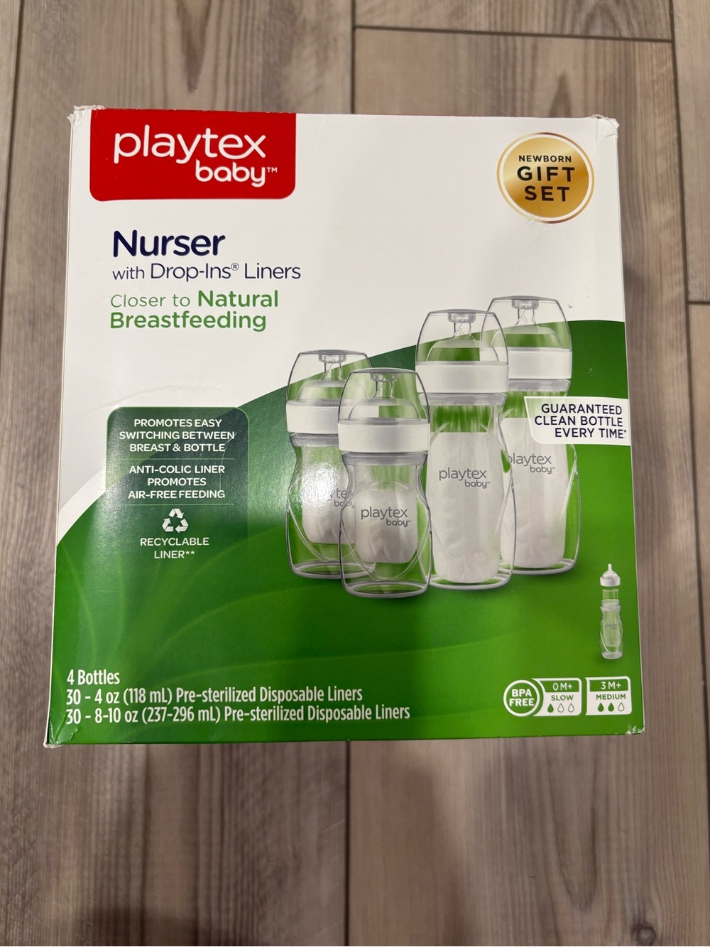 Playtex Baby Nurser Bottle Box Set NIB
